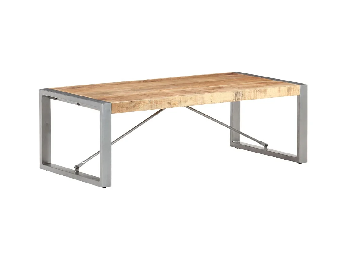 Couchtisch 120x60x40 cm Raues Mangoholz