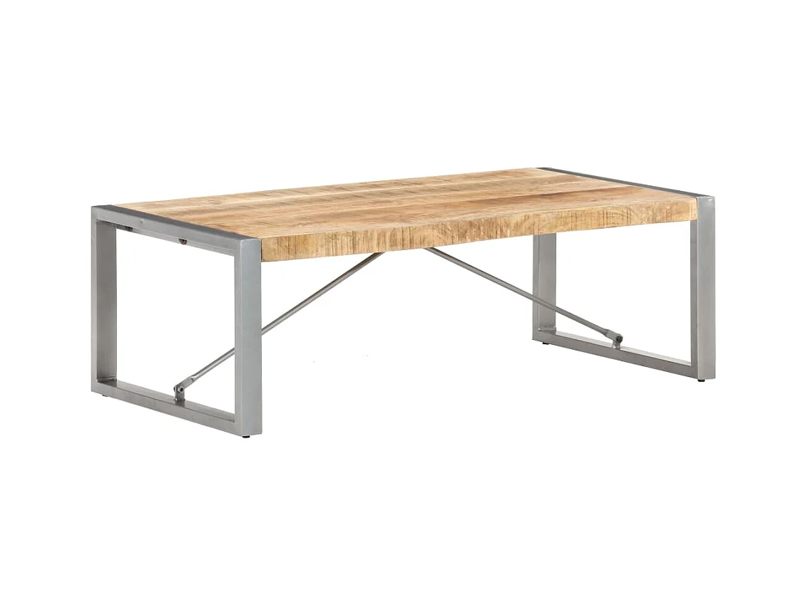 Couchtisch 120x60x40 cm Raues Mangoholz