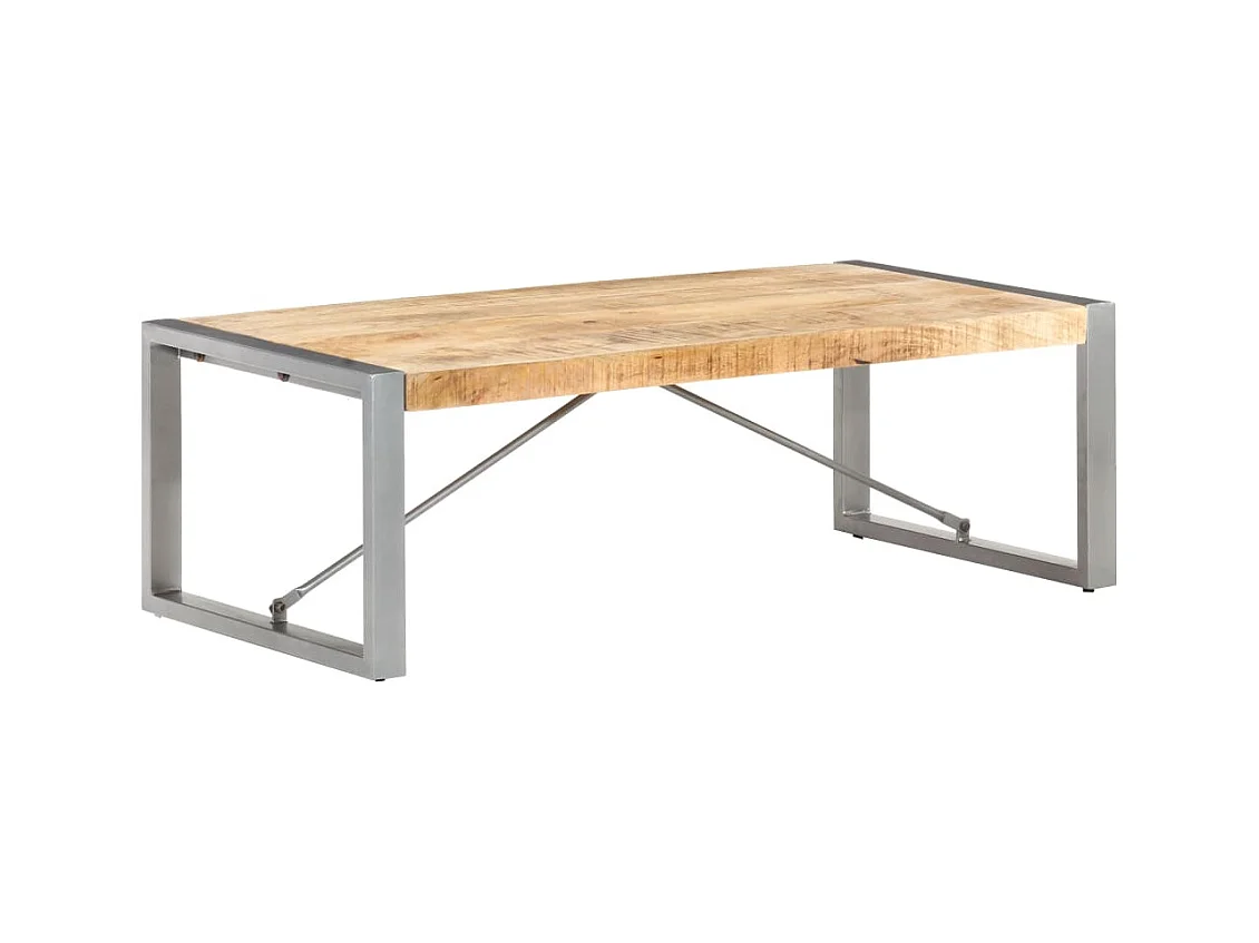Table basse 120x60x40 cm Bois de manguier brut