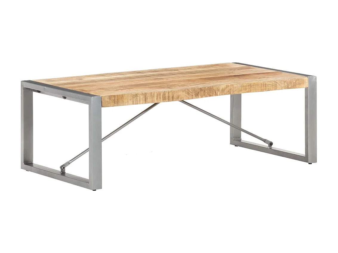 Table basse 120x60x40 cm Bois de manguier brut