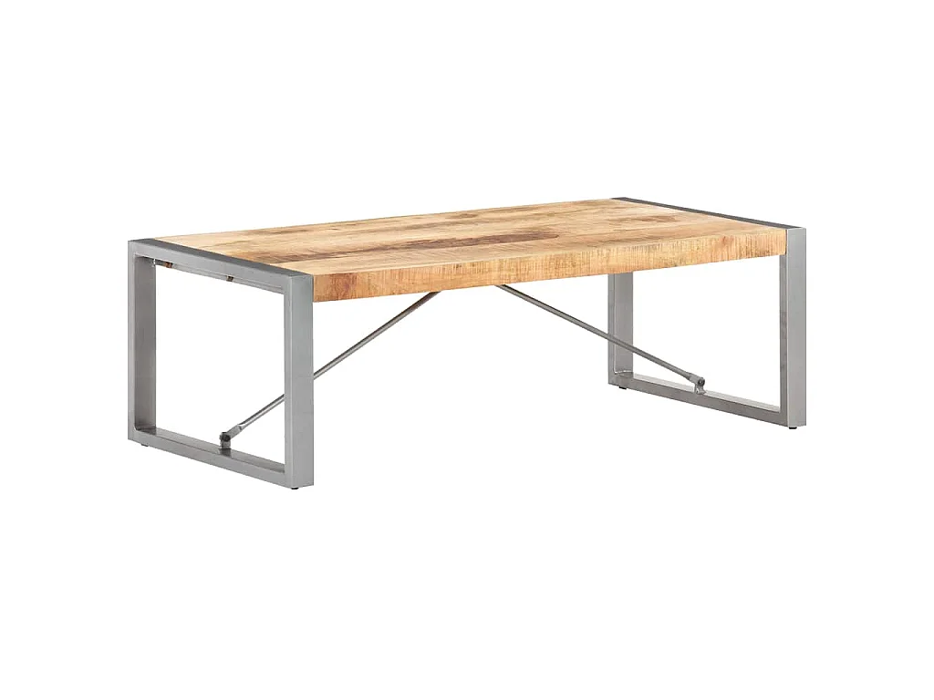 Salontafel 120x60x40 cm ruw mangohout