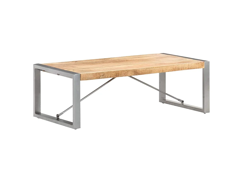 Salontafel 120x60x40 cm ruw mangohout