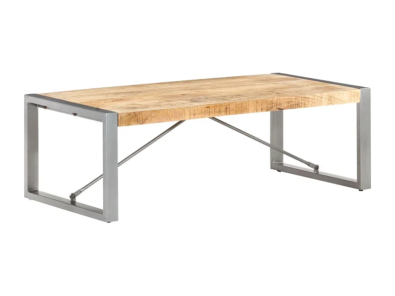 Table basse 120x60x40 cm Bois de manguier brut