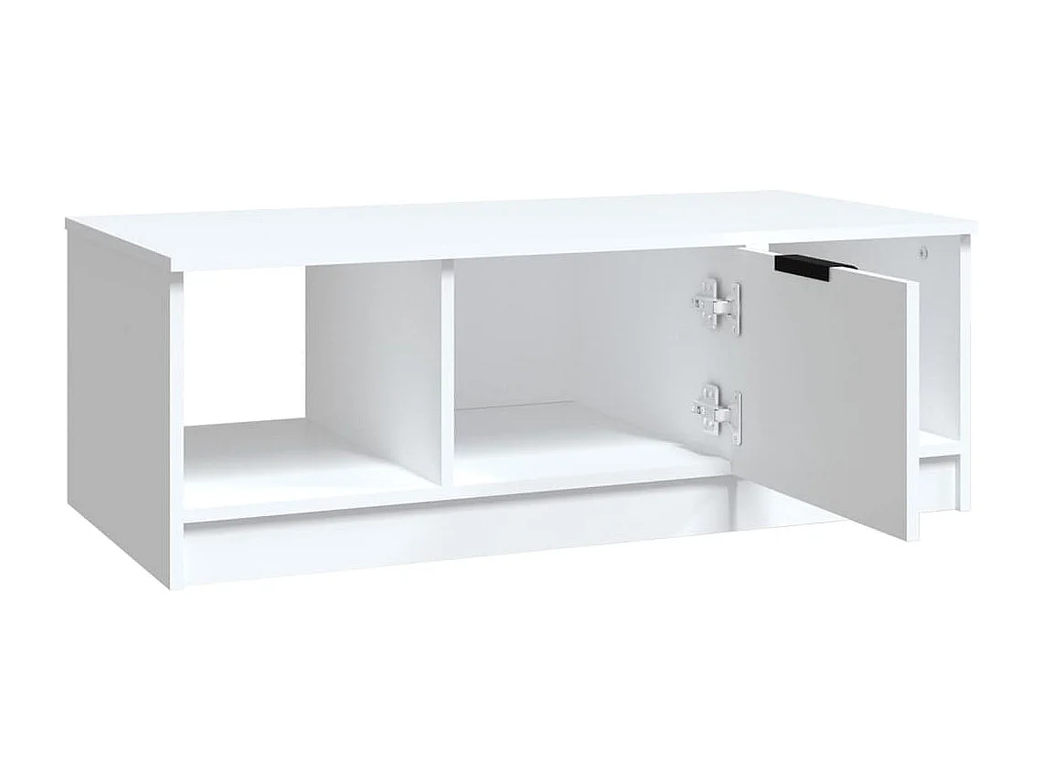 Couchtisch Weiß 102x50x36 cm Holzwerkstoff