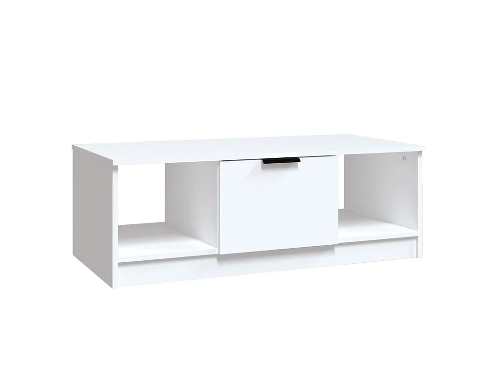 Salontafel 102x50x36 cm bewerkt hout wit