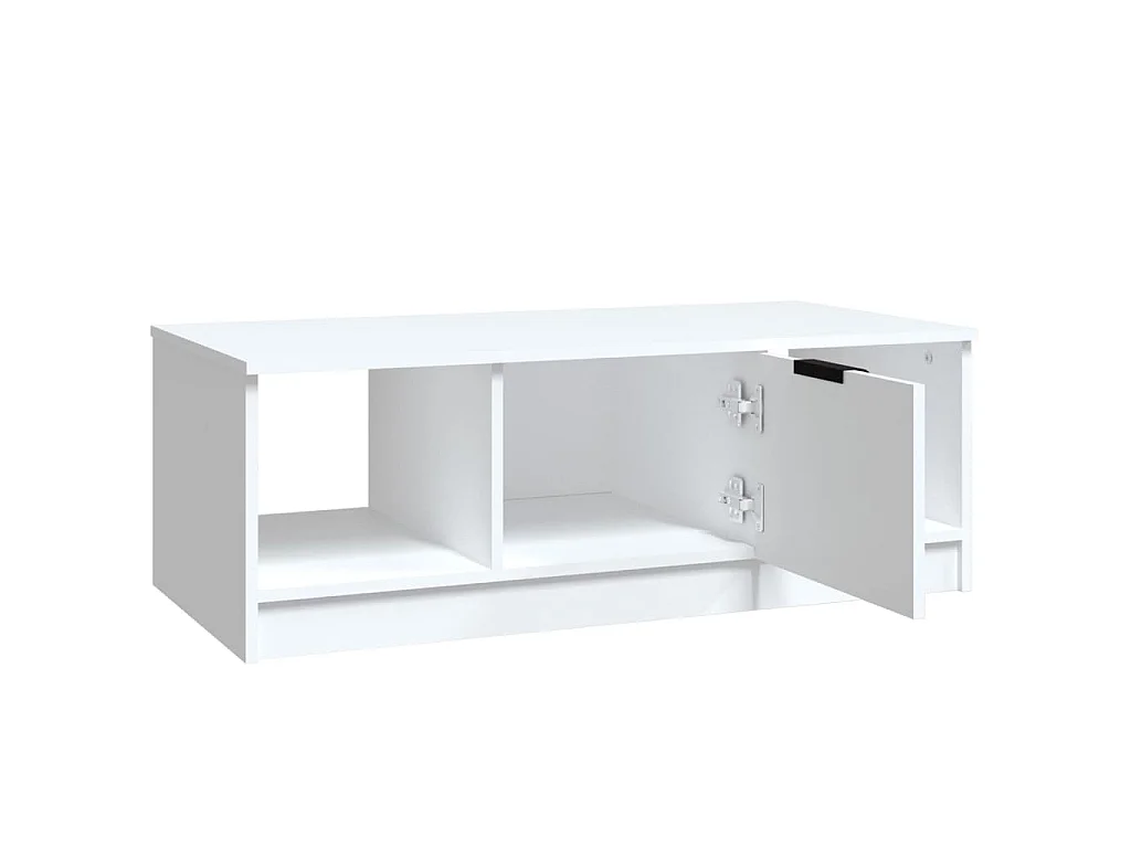 Salontafel 102x50x36 cm bewerkt hout wit