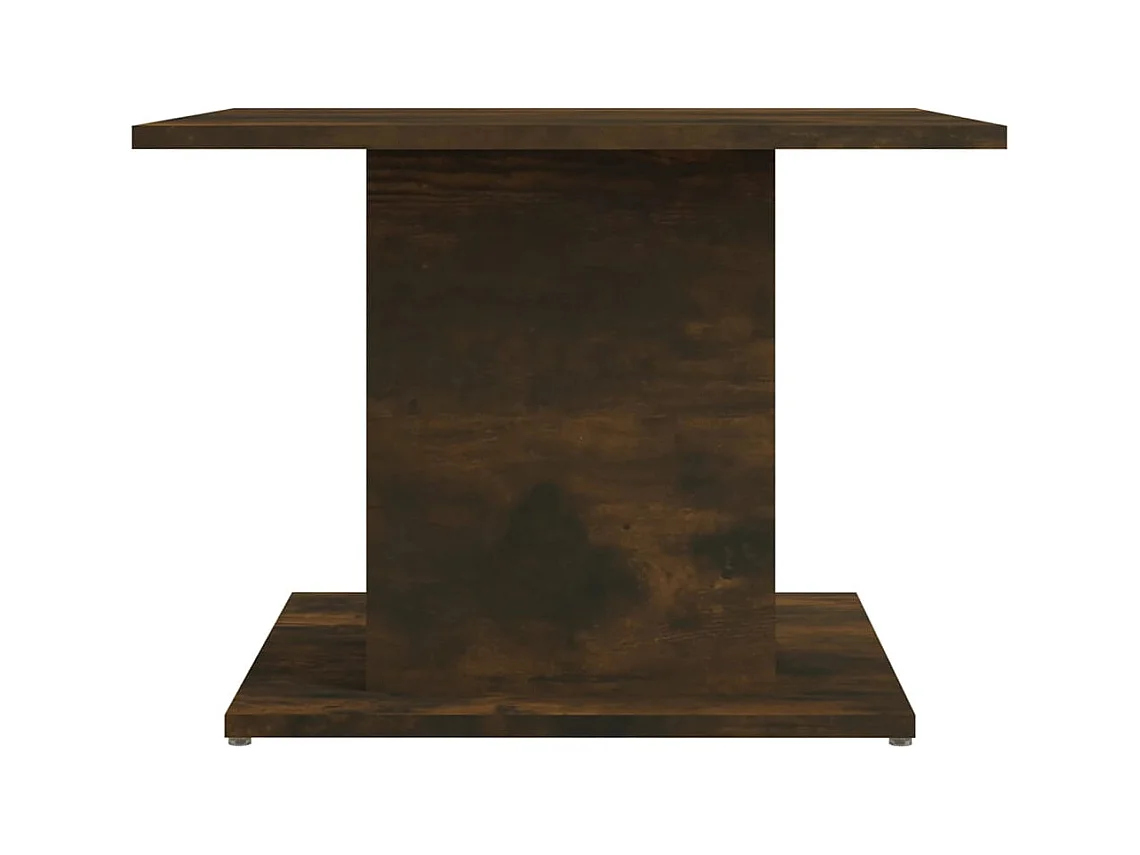 Mesa de centro madera ingeniería roble ahumado 55,5x55,5x40 cm