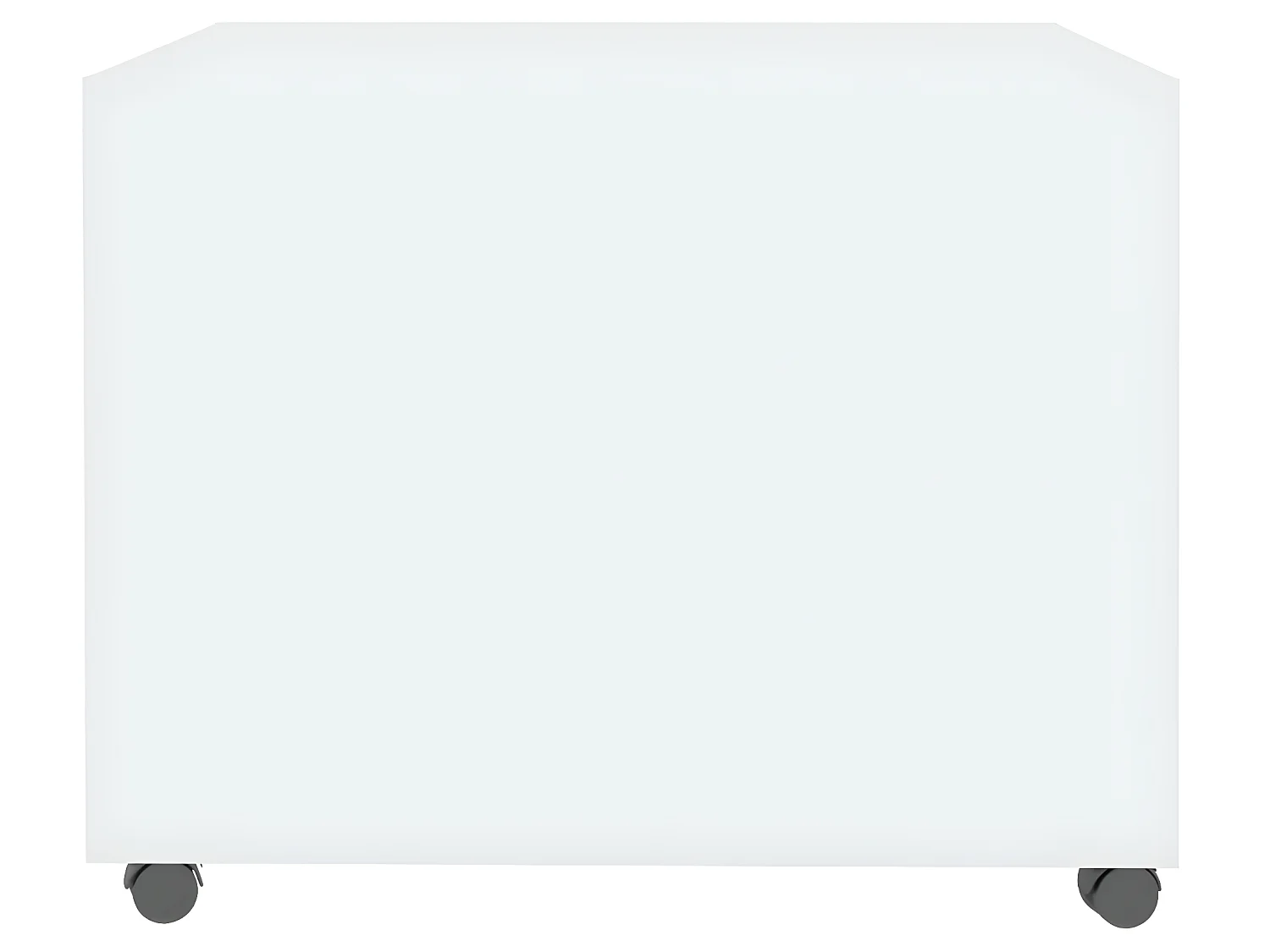 Table basse blanc brillant 55x55x40 cm bois d'ingénierie