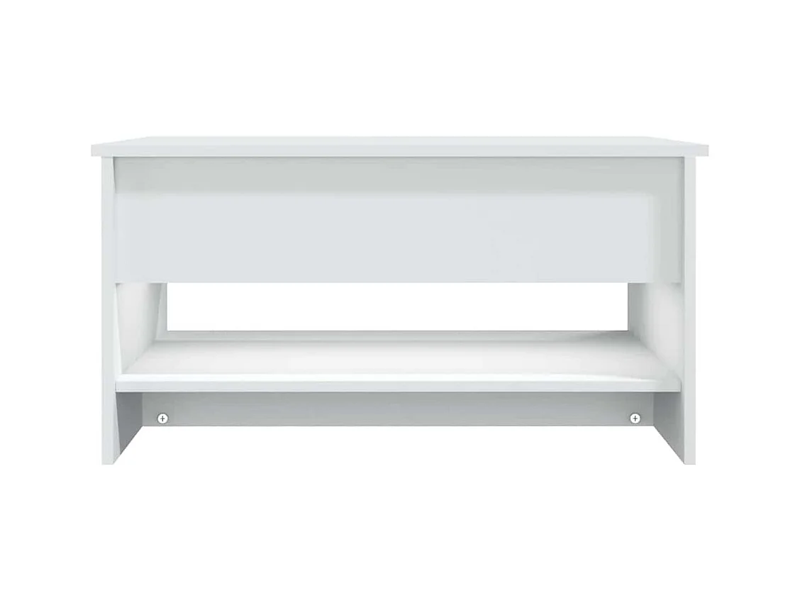 Salontafel 80x50x40 cm bewerkt hout wit