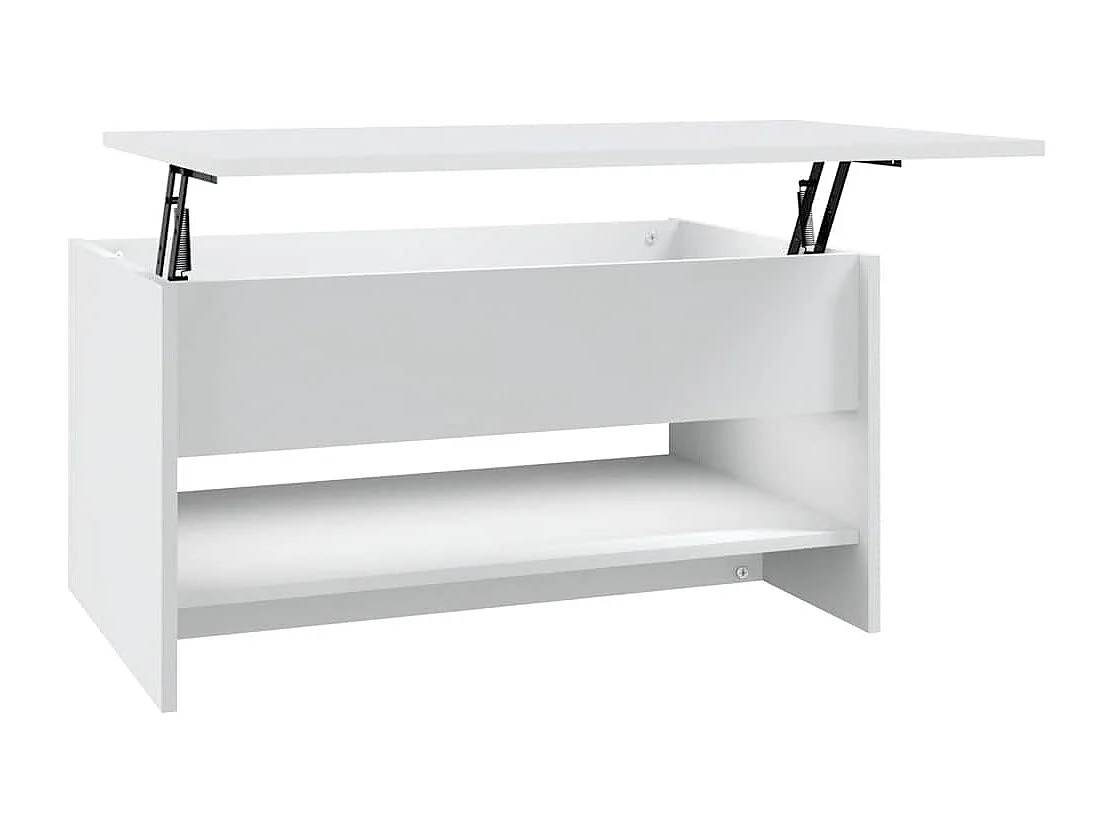 Couchtisch Weiß 80x50x40 cm Holzwerkstoff