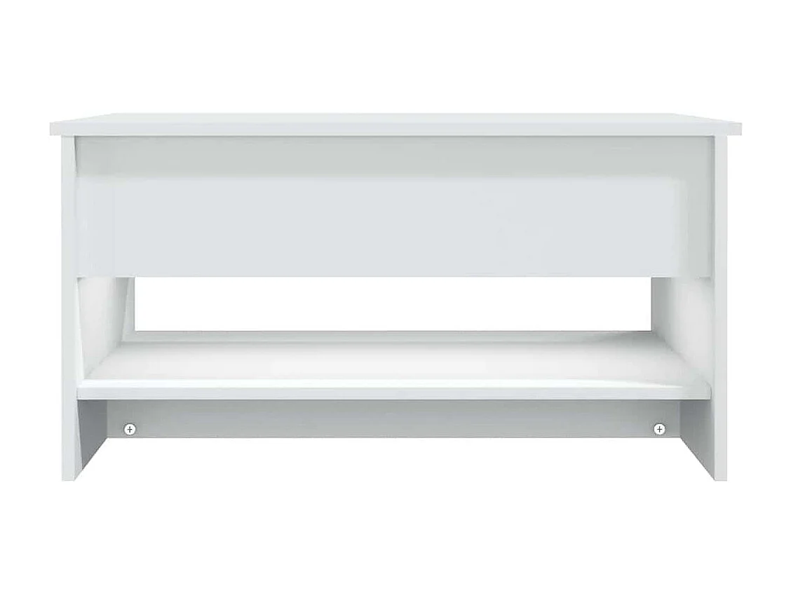 Couchtisch Weiß 80x50x40 cm Holzwerkstoff