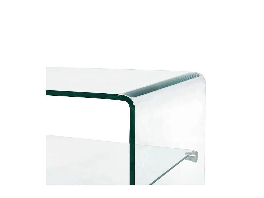 Table basse Clair 50x45x33 cm Verre trempé