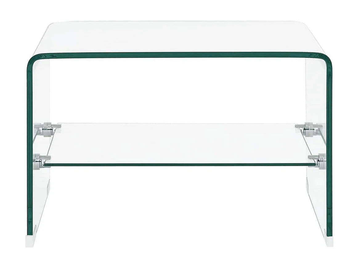 Couchtisch Transparent 50×45×33 cm Hartglas