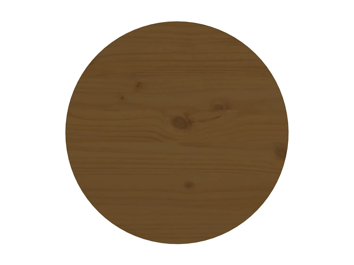 Table basse Marron miel Ø 55x60 cm Bois massif de pin