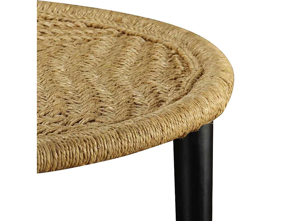 Table basse 2 pcs jute naturelle