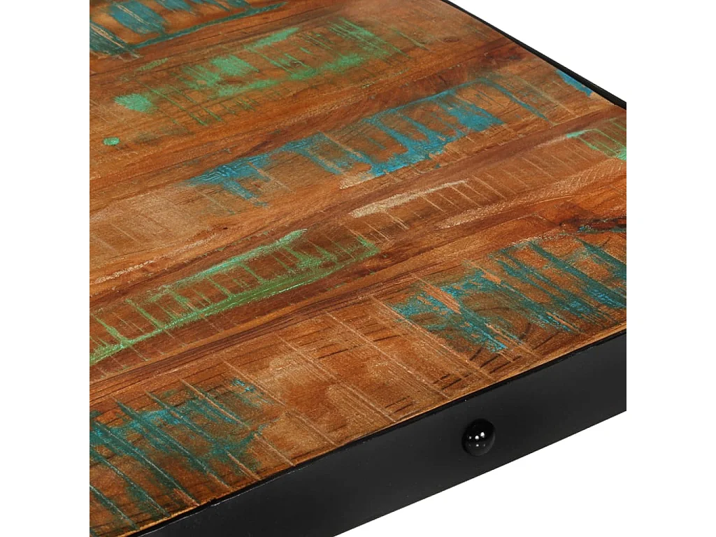 Salontafel met wielen 100x60x26 cm massief gerecycled hout