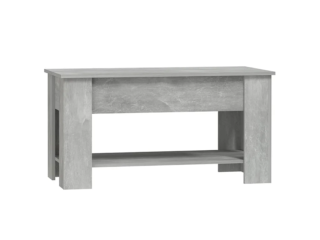 Couchtisch Betongrau 101x49x52 cm Holzwerkstoff