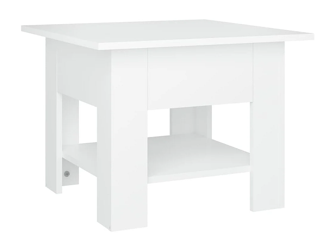 Couchtisch Weiß 55x55x42 cm Holzwerkstoff