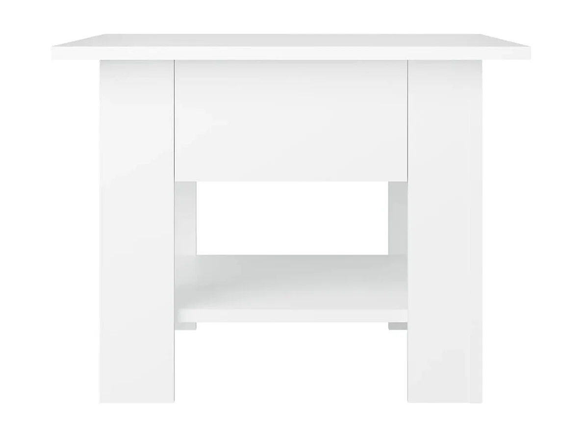 Couchtisch Weiß 55x55x42 cm Holzwerkstoff