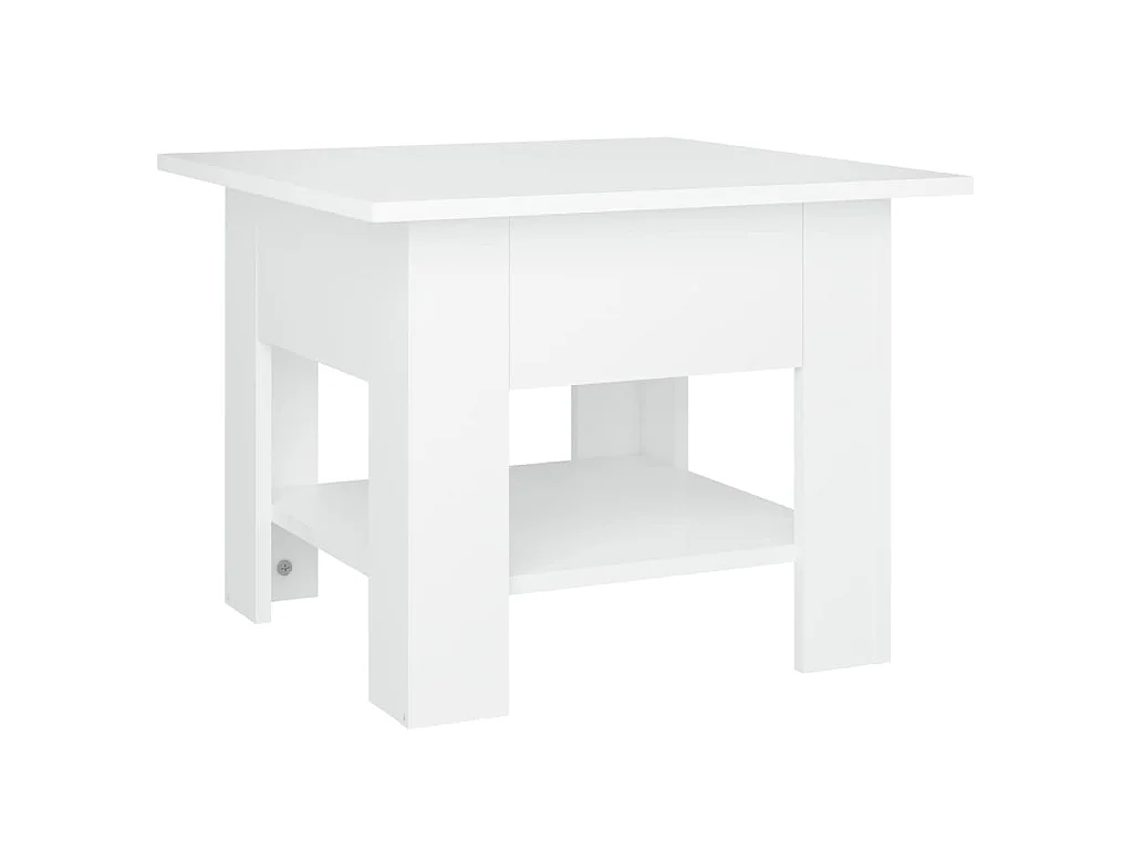 Couchtisch Weiß 55x55x42 cm Holzwerkstoff