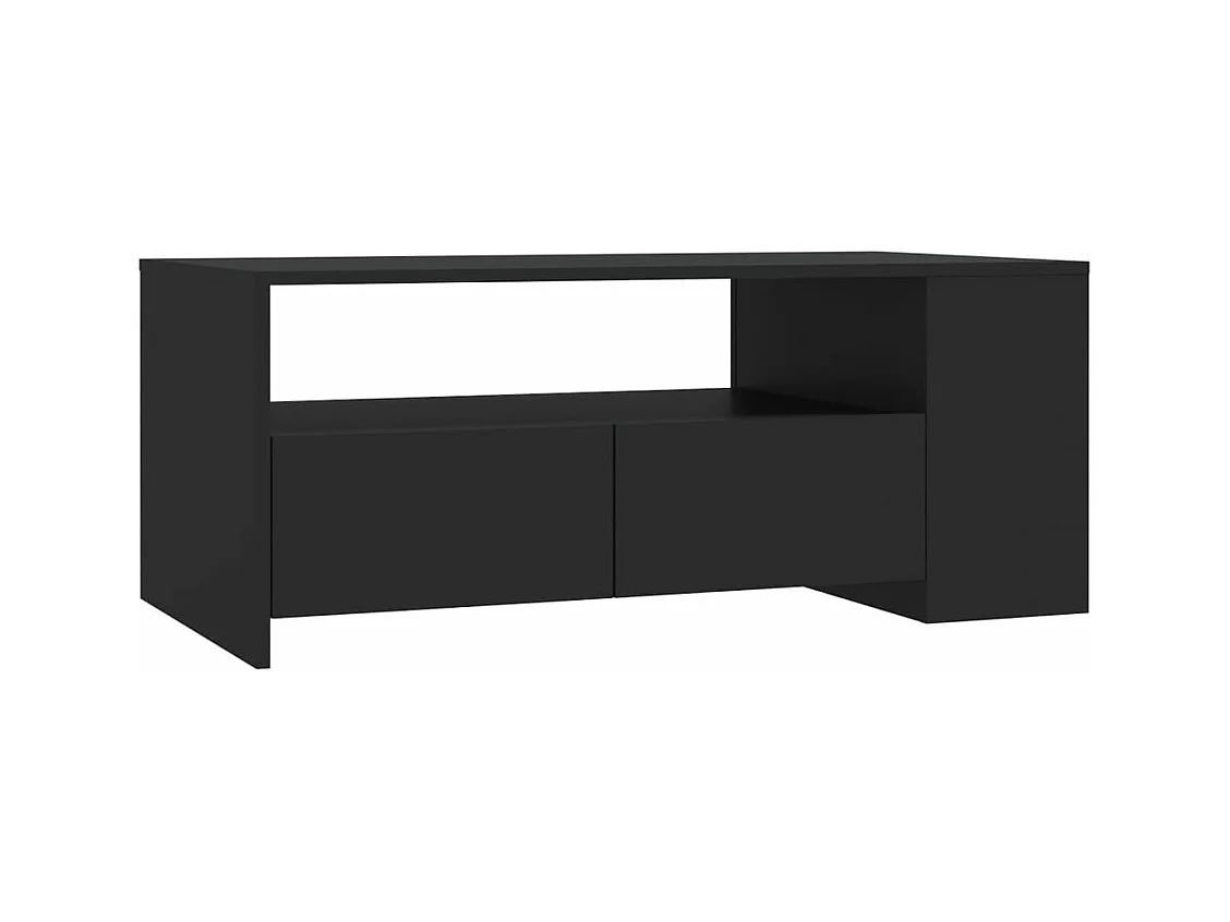 Salontafel 102x50x45 cm bewerkt hout zwart