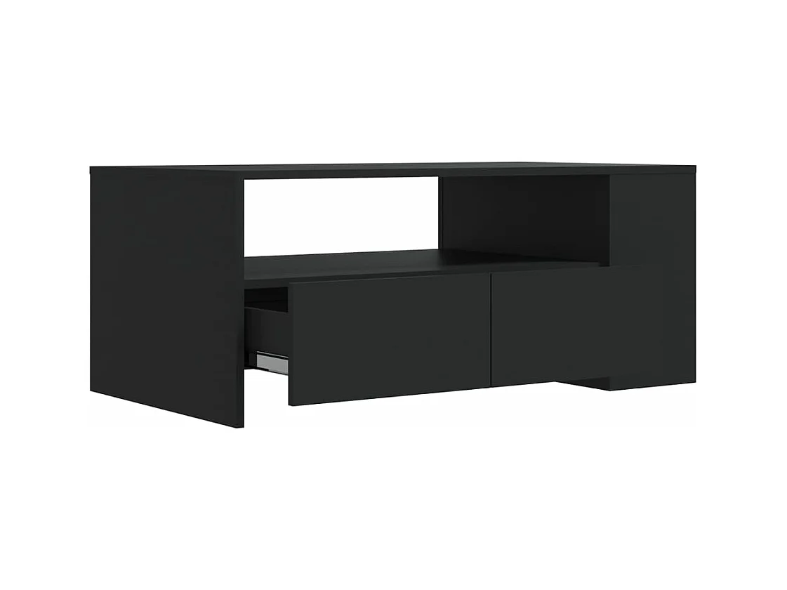 Salontafel 102x50x45 cm bewerkt hout zwart