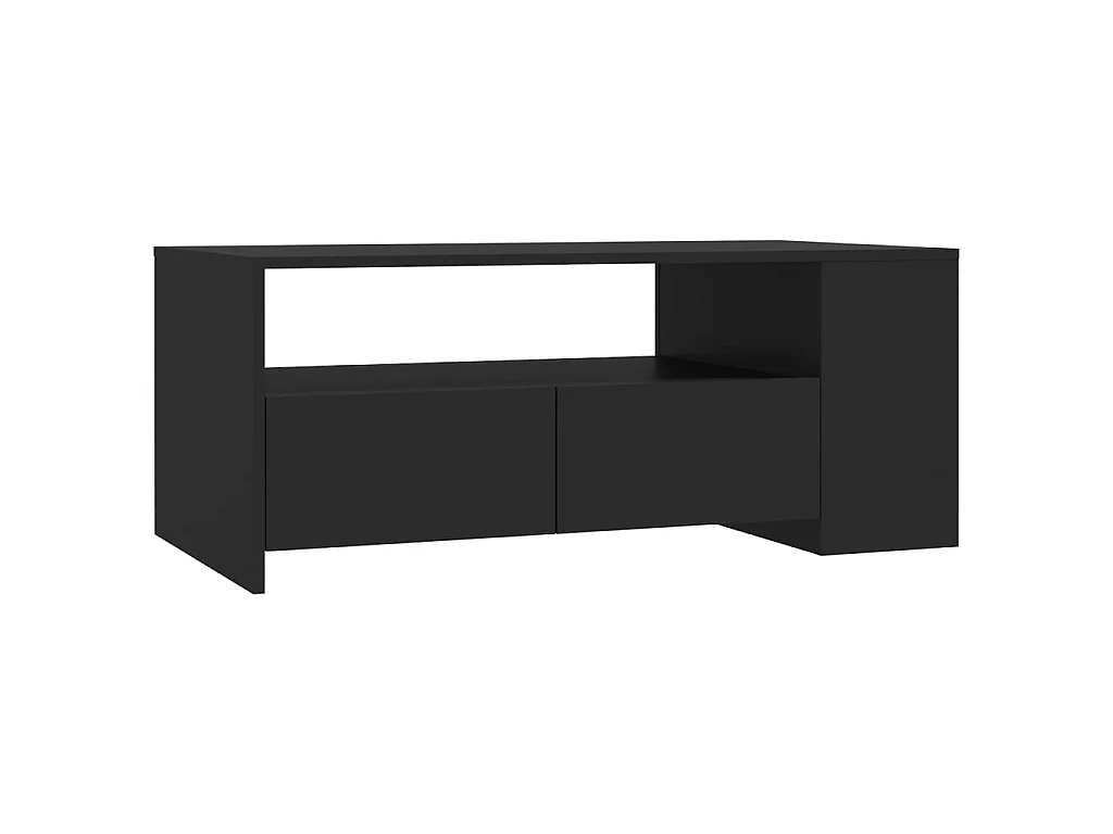Table basse noir 102x55x42 cm bois d'ingénierie