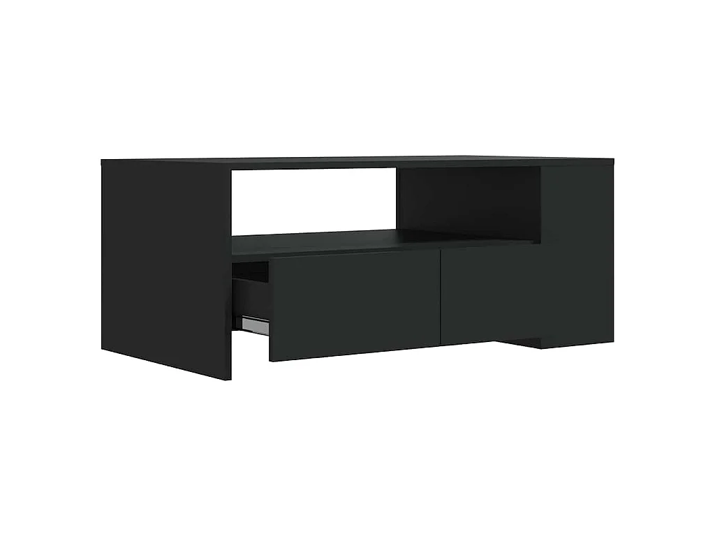 Couchtisch Schwarz 102x55x42 cm Holzwerkstoff