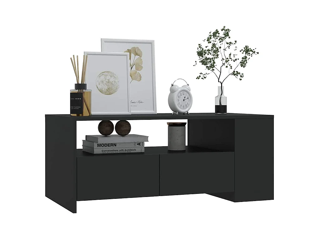 Couchtisch Schwarz 102x55x42 cm Holzwerkstoff