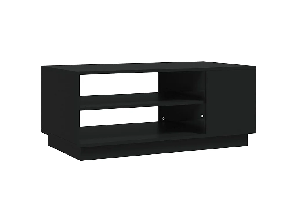 Tavolino da Salotto Nero 102x55x43 cm in Truciolato