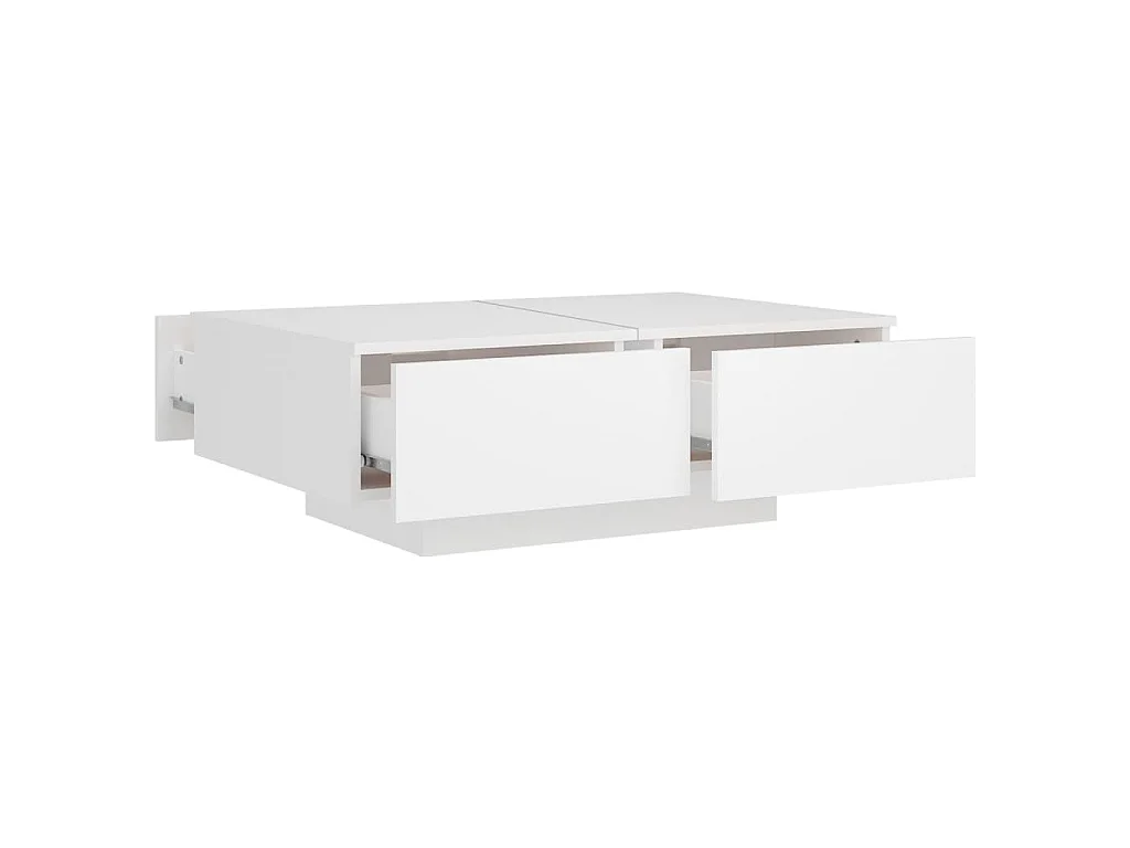 Couchtisch Weiß 90x60x31 cm Holzwerkstoff