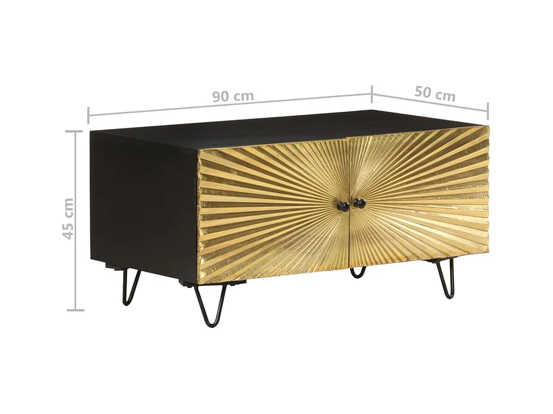 Table basse 90x50x45 cm Bois de manguier solide
