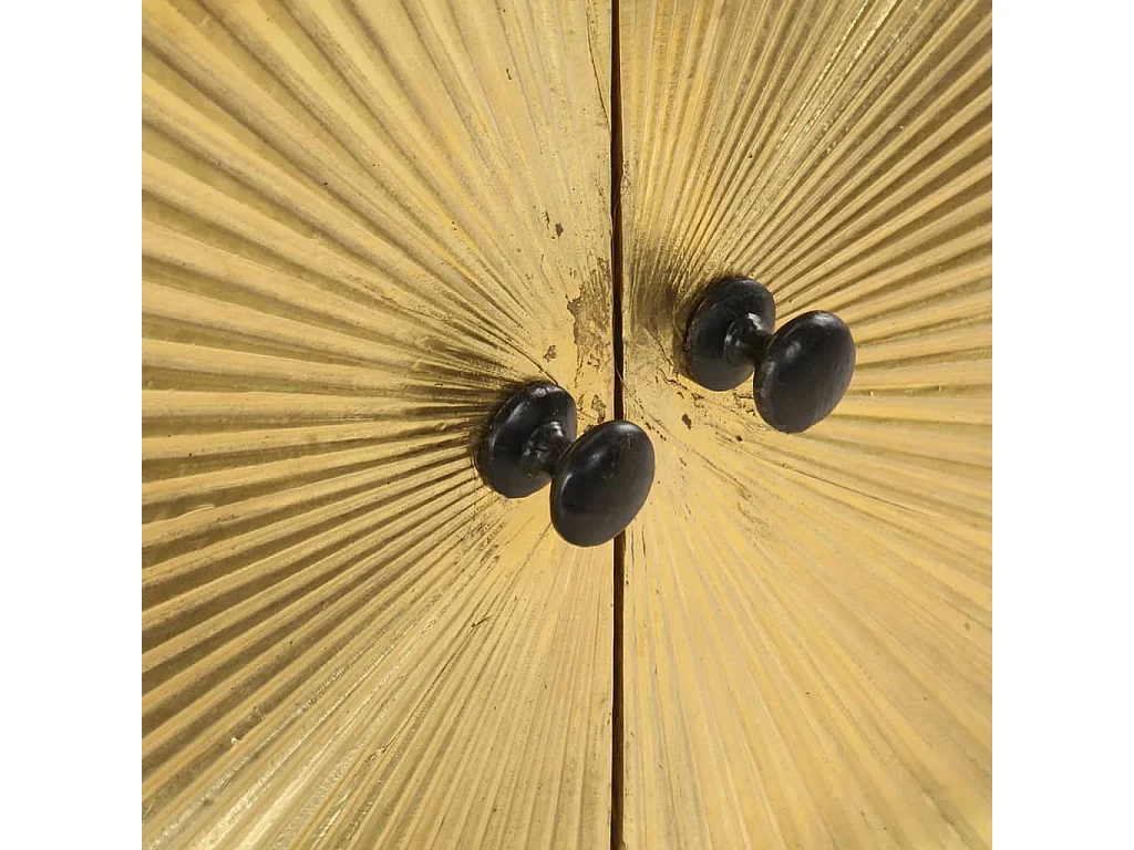 Mesa de centro de madera maciza de mango 90x50x45cm