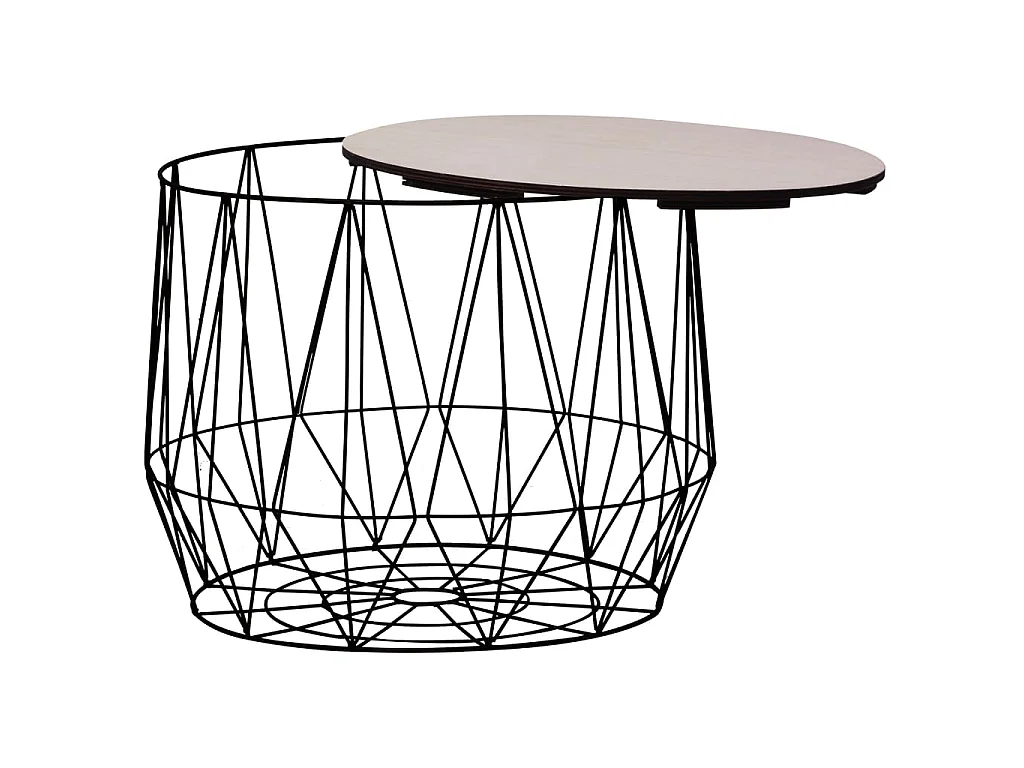 Tables basses 2 pcs noir