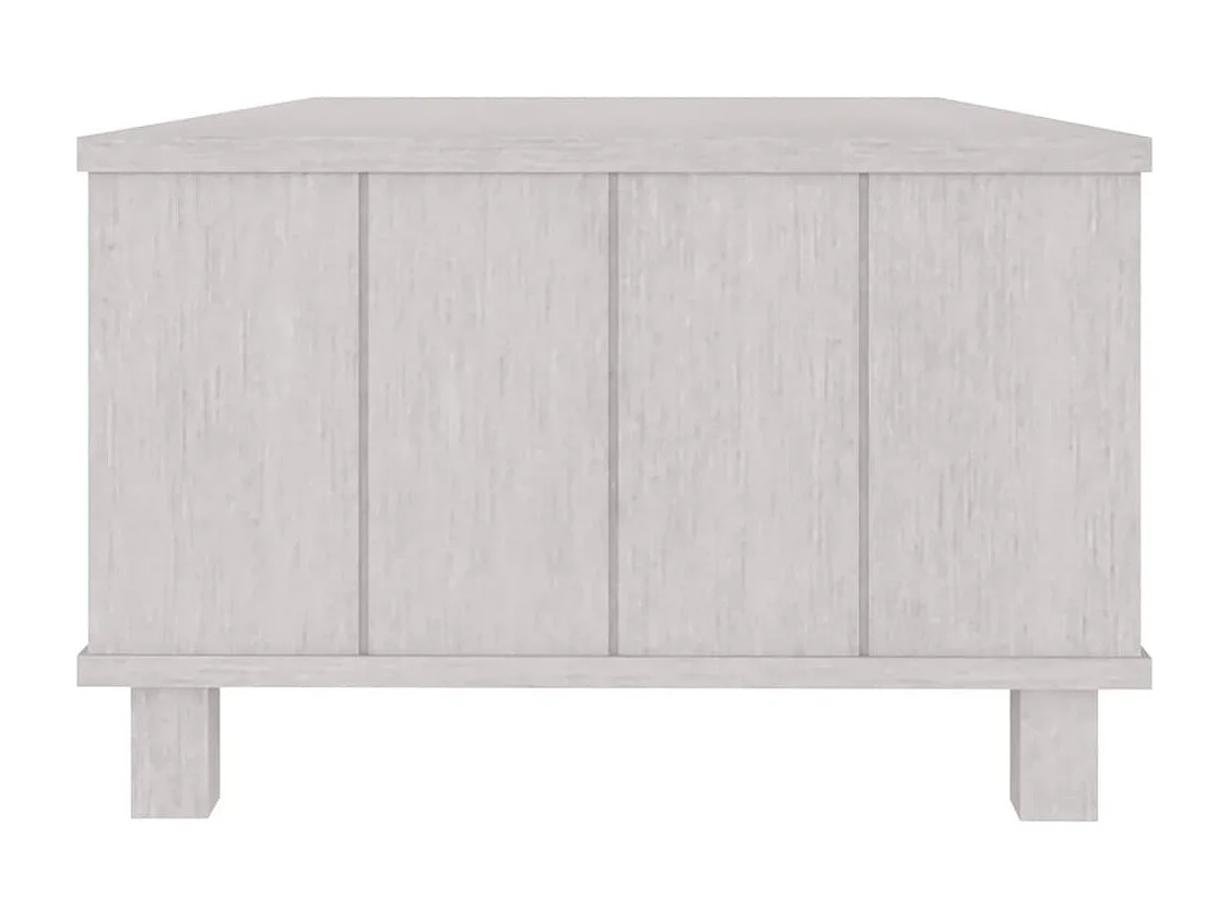 Salontafel HAMAR 100x55x35 cm massief grenenhout wit