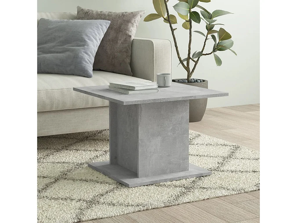 Couchtisch Betongrau 55,5x55,5x40 cm Holzwerkstoff
