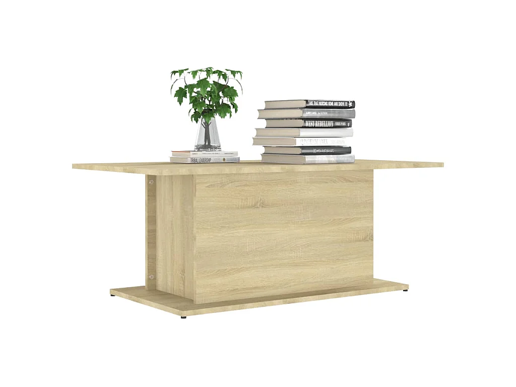 Salontafel 102x55,5x40 cm bewerkt hout sonoma eikenkleurig