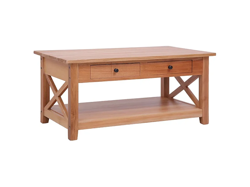 Salontafel 100x55x46 cm massief mahoniehout