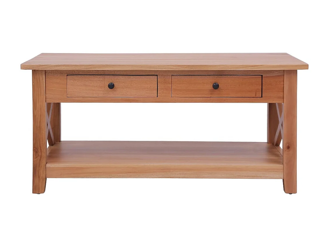 Salontafel 100x55x46 cm massief mahoniehout