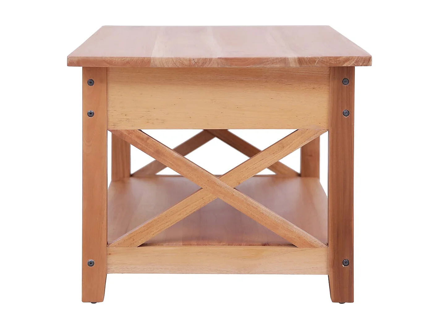 Mesa de centro de madera maciza de caoba 100x55x46 cm