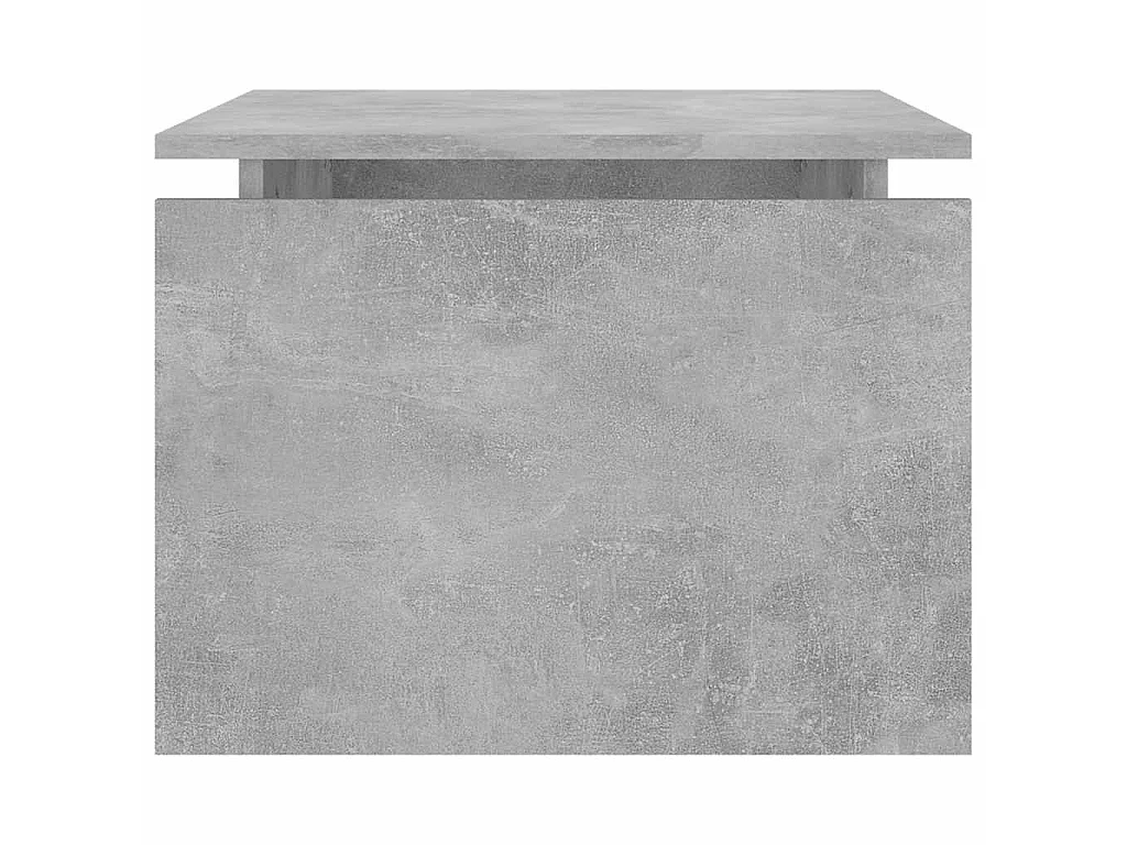 Mesa de centro 68x50x38 cm derivados madeira cinzento cimento