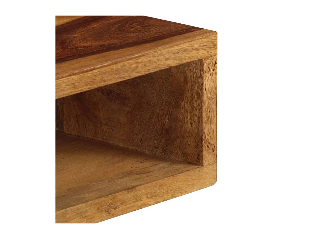 Mesa de centro de madera maciza de acacia 110x50x35 cm