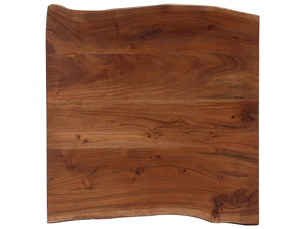 Salontafel met natuurlijke randen 60x60x40 cm acaciahout
