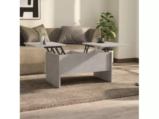 Kauf Unique Couchtisch Betongrau 80x50x42,5 cm Holzwerkstoff