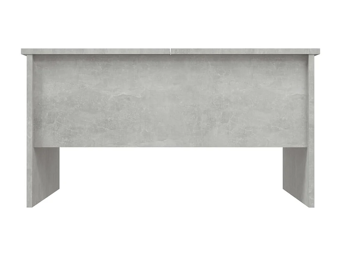 Tavolino Salotto Grigio Cemento 80x50x42,5 cm Legno Multistrato