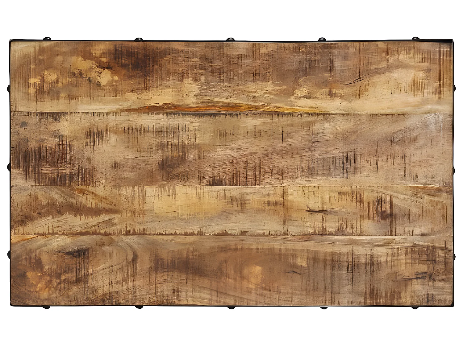 Table basse avec roulettes Bois de manguier massif 100x60x26 cm