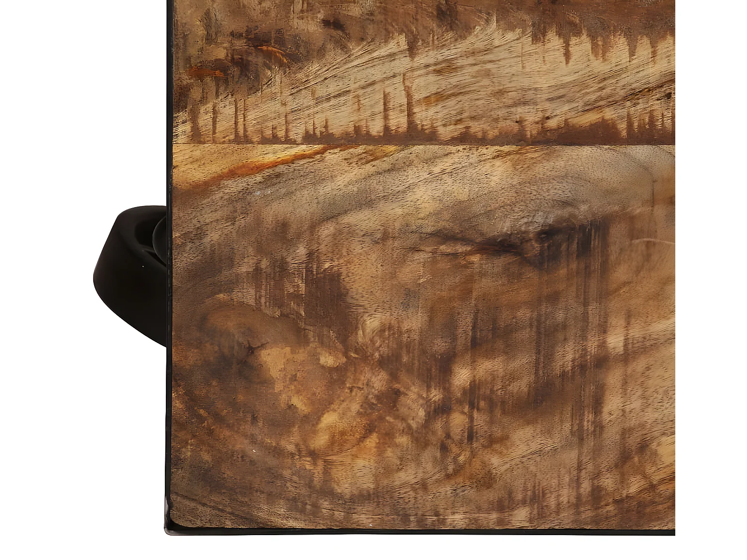Table basse avec roulettes Bois de manguier massif 100x60x26 cm