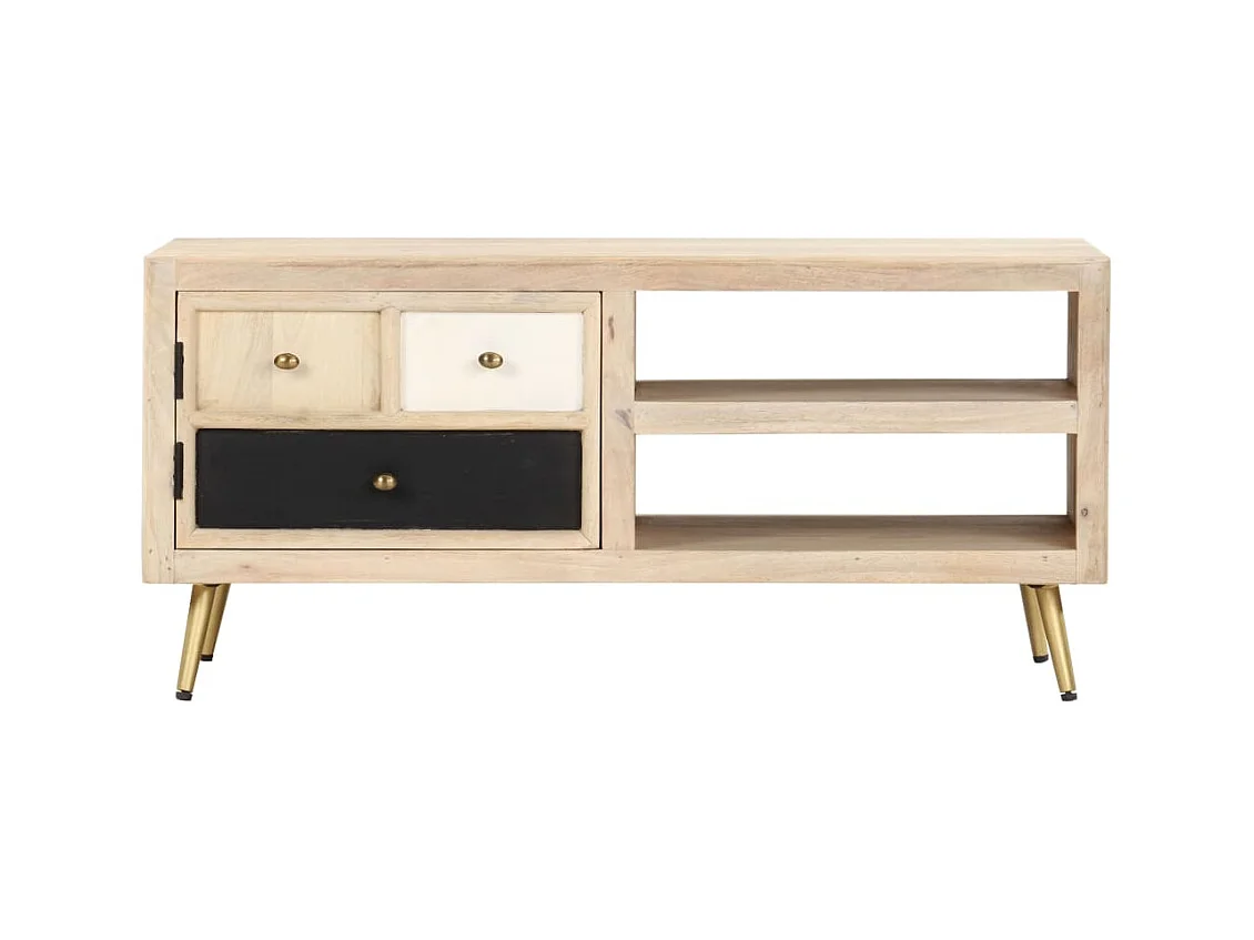 Salontafel 90x45x40 cm massief mangohout