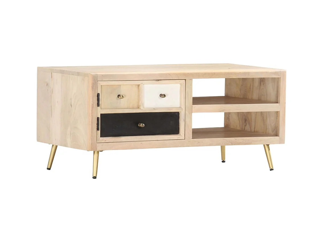 Salontafel 90x45x40 cm massief mangohout