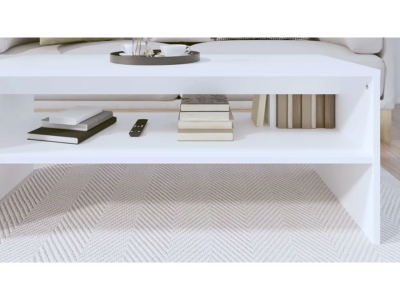 Couchtisch Betongrau 100x40x40 cm Holzwerkstoff